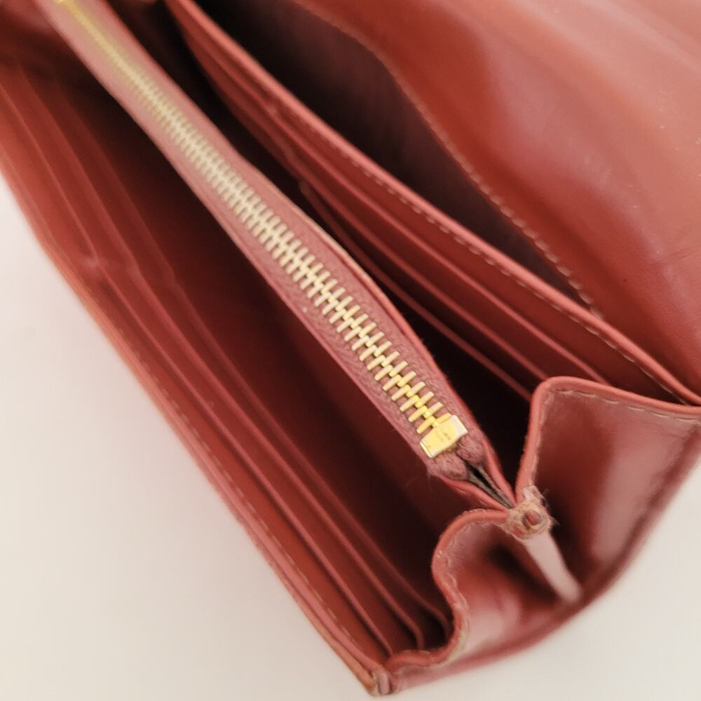 Miu Miu Croc-Embossed Leather Wallet in Light Brown - Picture 5 of 13